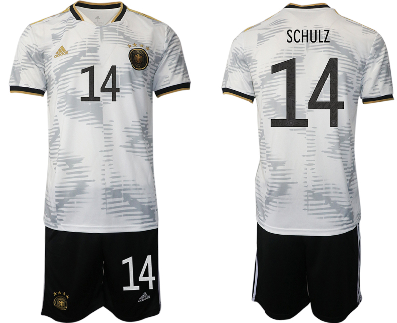 Men 2022 World Cup National Team Germany home white #14 Soccer Jersey